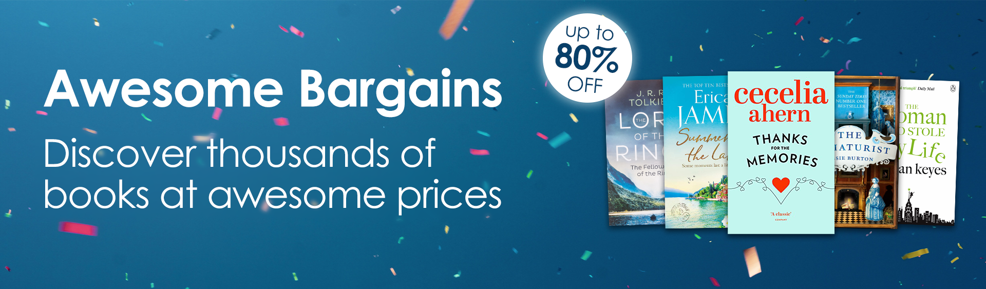 Awesome up to 80% Bargains!
